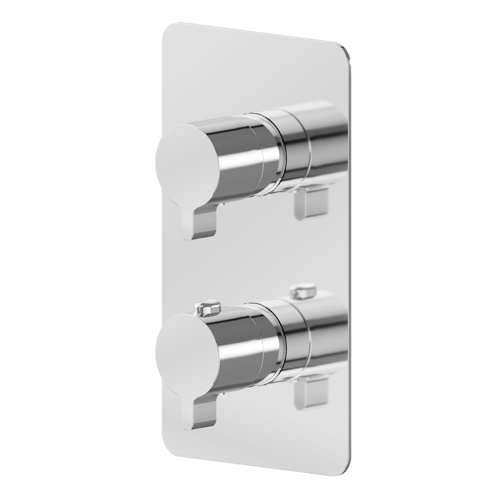 Изображение Смеситель термостатический Newform B-Easy 69882E.21.018 встраиваемый с переключателем потоков