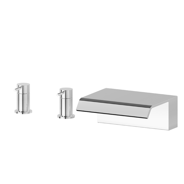 Изображение Смеситель на борт ванны Newform Cascate 70032/33 излив каскад