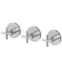 Смеситель для душа Newform Blink 70872E встраиваемый 2 потока внешняя часть схема 2