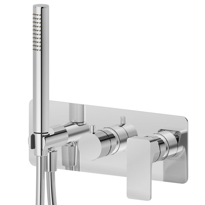 Изображение Смеситель для душа Newform B-Easy 72669E 2 потока с ручным душем внешняя часть