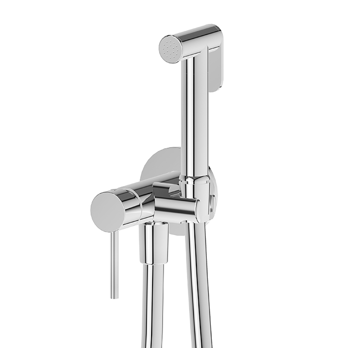 Смеситель с гигиеническим душем Newform Idroscopini 886E  держатель шланг 120 см