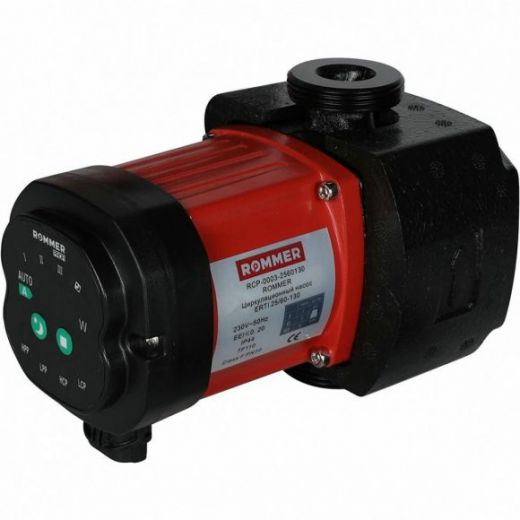 Насос циркуляционный ERTI 25/60-130 с гайками и теплоизоляцией ROMMER