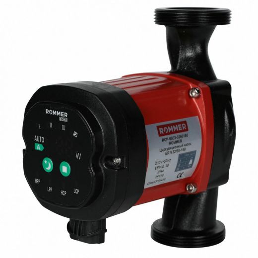 Насос циркуляционный ERTI 32/60-180 с гайками и теплоизоляцией ROMMER