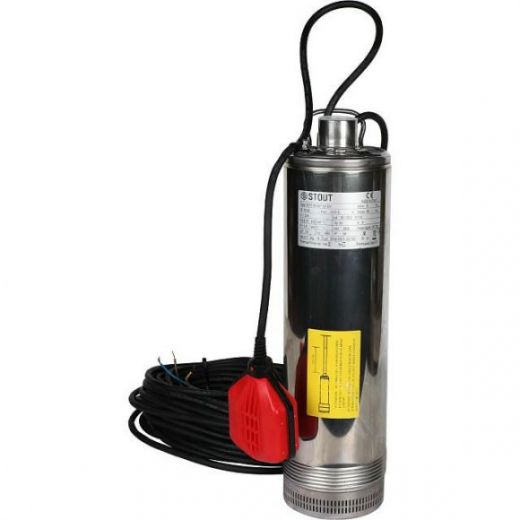 Насос колодезный с поплавком 90/42, кабель 20 м STOUT
