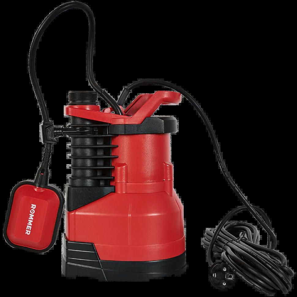 Насос дренажный для чистой воды PROFI 750 Вт, кабель 10 м ROMMER