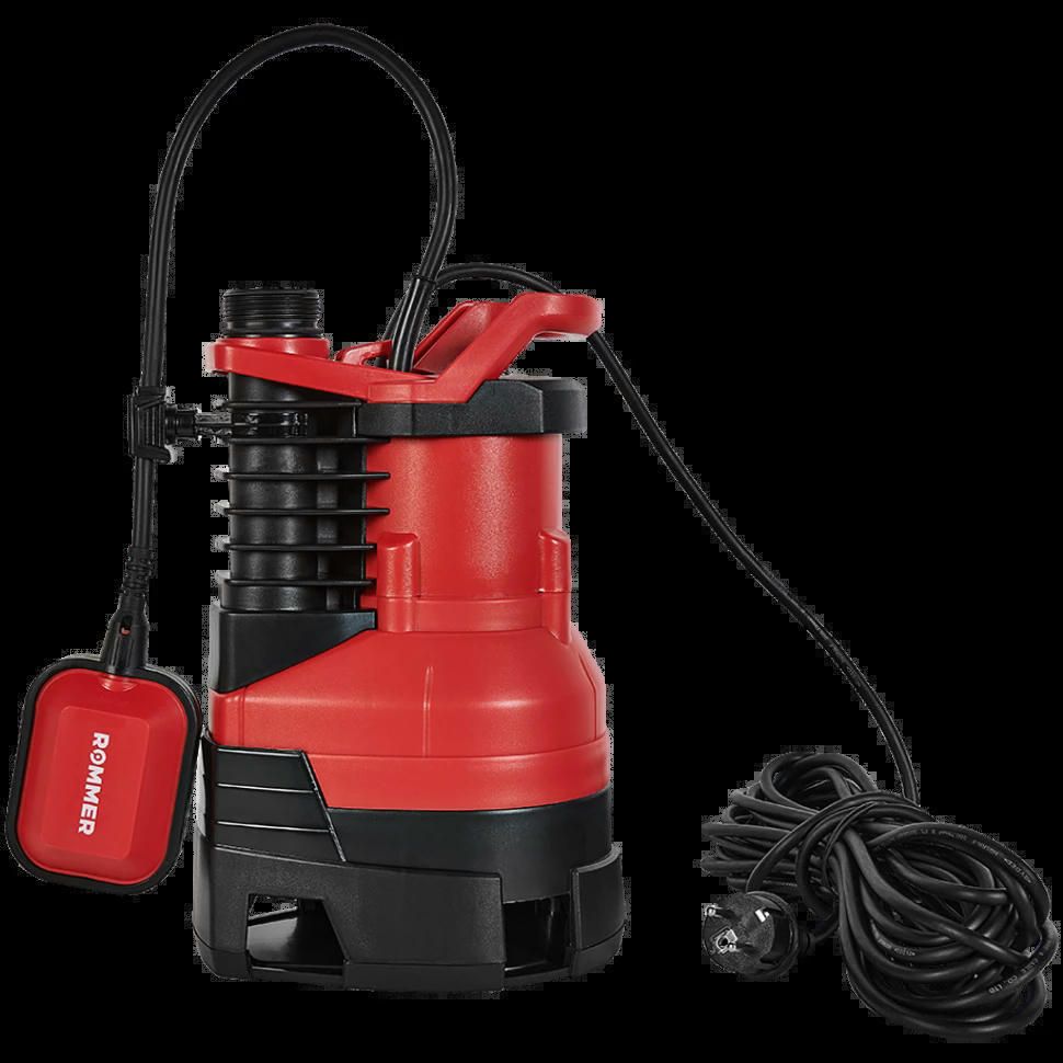 Насос дренажный для грязной воды PROFI 400 Вт, кабель 10 м ROMMER