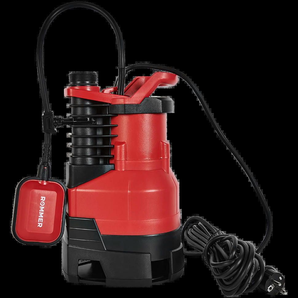 Насос дренажный для грязной воды PROFI 750 Вт, кабель 10 м ROMMER