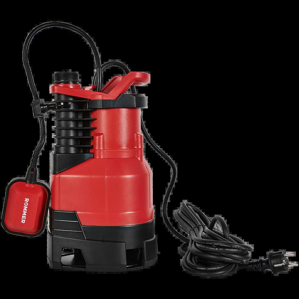Насос дренажный для грязной воды PROFI 900 Вт, кабель 10 м ROMMER