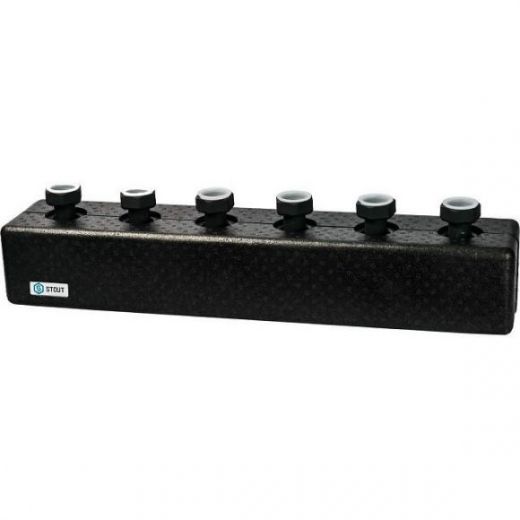 Коллектор распределительный стальной 3 отопительных контура в теплоизоляции DN 25 STOUT