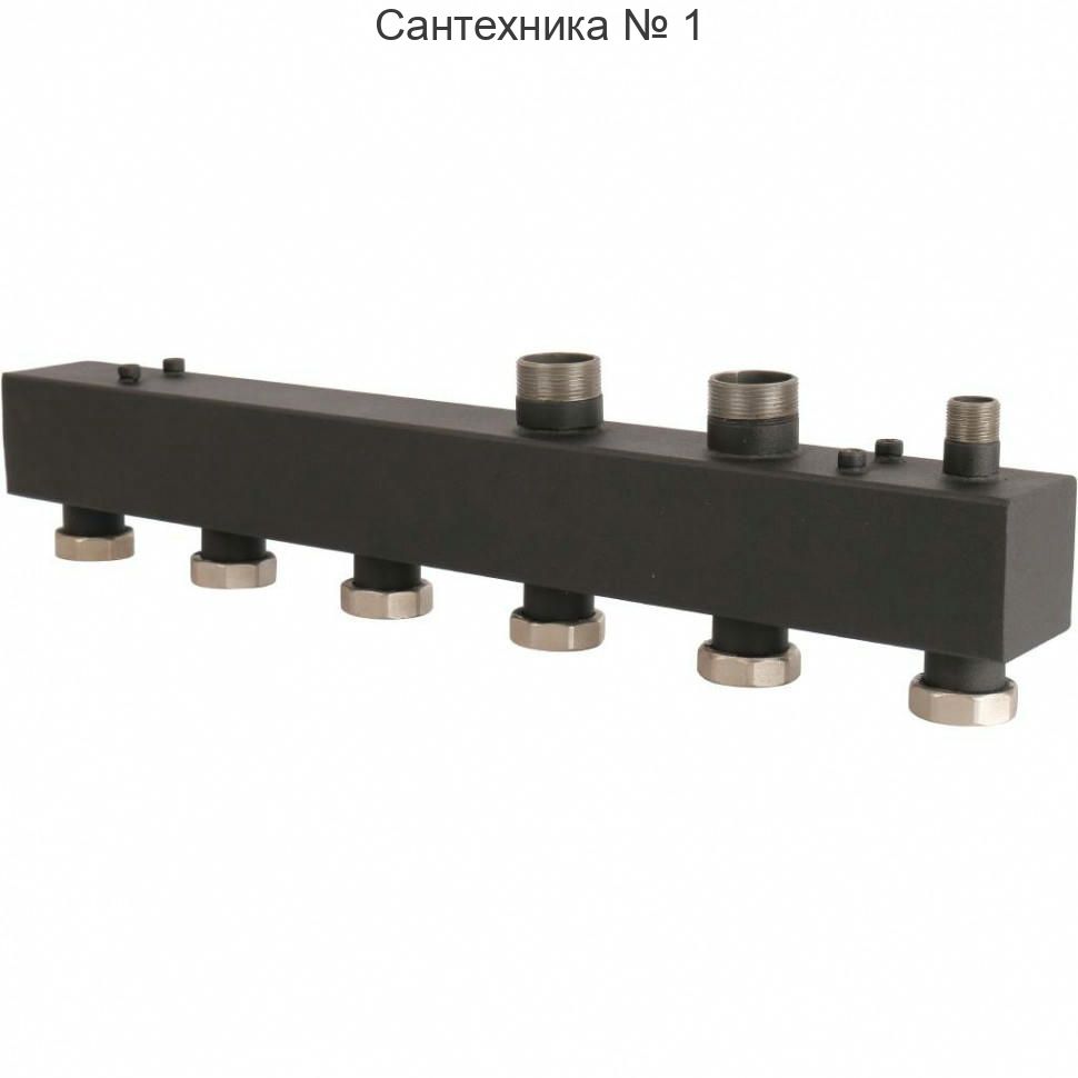 Коллектор распределительный стальной 3 отопительных контура 1 1/2" ROMMER
