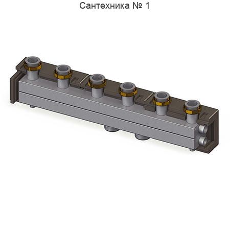 Гребенка DN 32 на 3 контура в теплоизоляции ELSEN