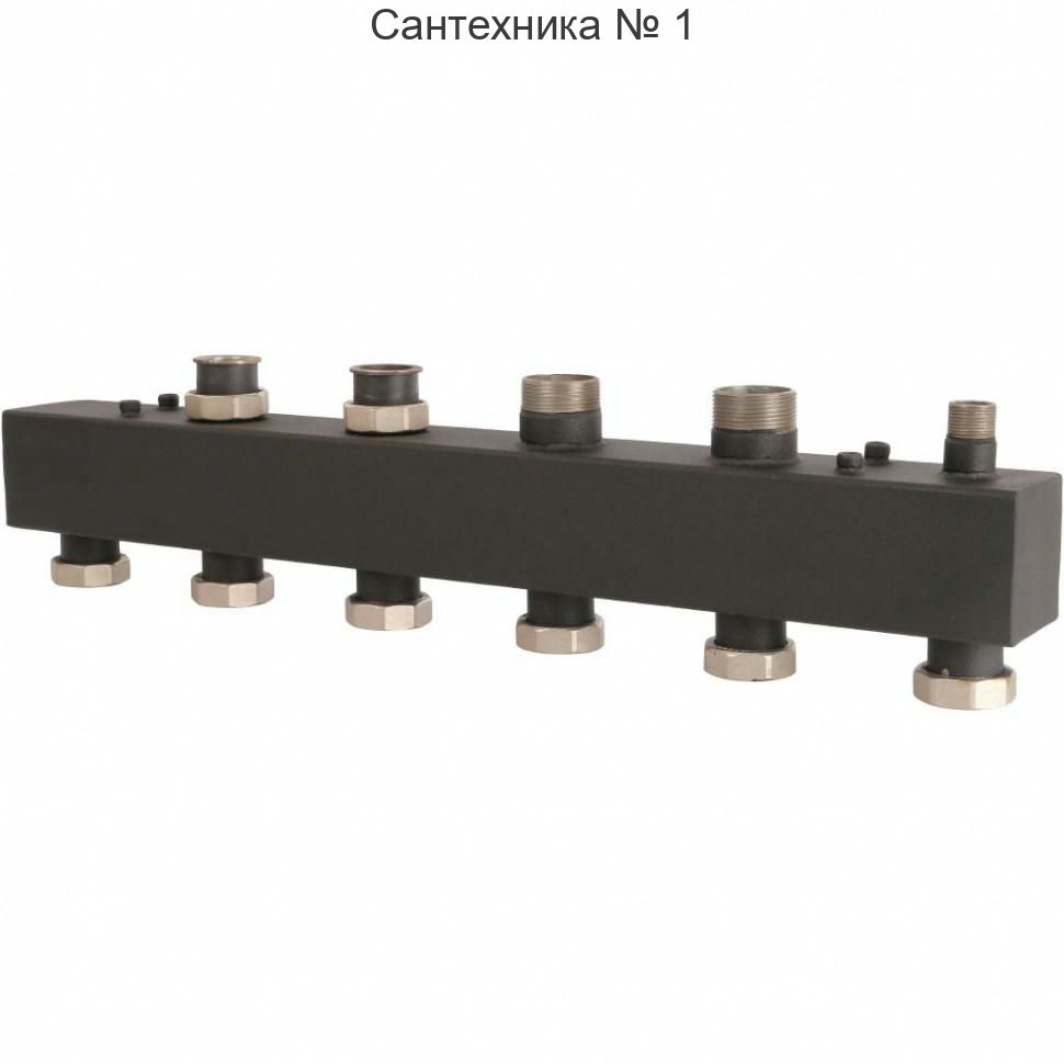 Коллектор распределительный стальной 3(4) отопительных контура 1 1/2 ROMMER