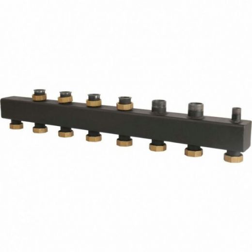 Коллектор распределительный стальной 4(6) отопительных контура 1 1/2 ROMMER