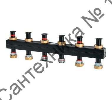 Настенный распределительный коллектор на 3-5 отопительных контура Meibes