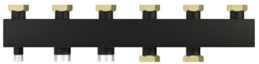 Коллектор WKS85 компакт с накидными гайками 1 1/2" на 4 контурат Warme