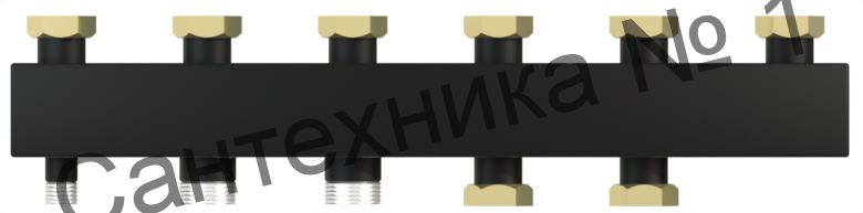 Коллектор WKS85 компакт с накидными гайками 1 1/2" на 4 контурат Warme