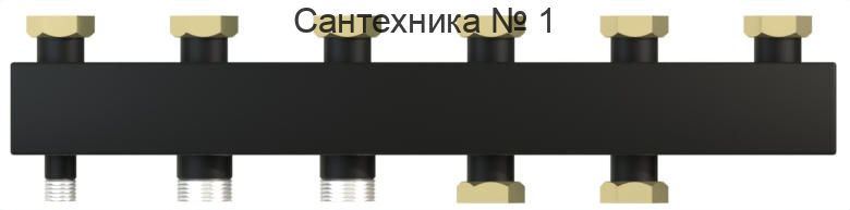 Коллектор WKS85 компакт с накидными гайками 1 1/2" на 4 контурат Warme