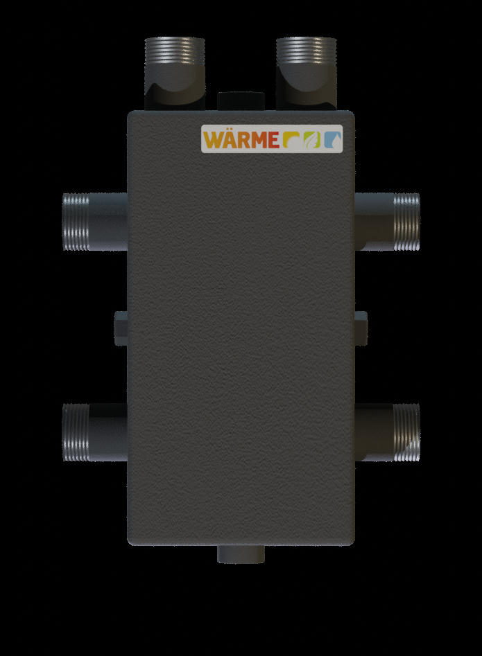 Коллектор WKSG28.2 с гидравлическим разделителем под настенный котел на 2 контура Warme