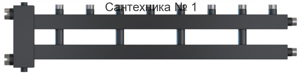 Коллектор с гидроразделителем WKD.R.85 на 4+1 контура до 85 кВт, дублер рядный Warme