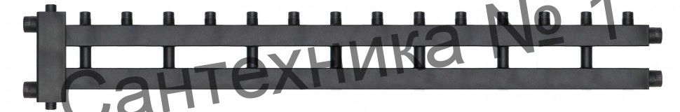 Коллектор с гидроразделителем WKD.R.85 на 7+1 контуров до 85 кВт, дублер рядный Warme