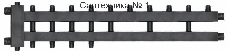 Коллектор с гидроразделителем WKD.R.85.К на 5+2+1 контуров до 85 кВт Warme