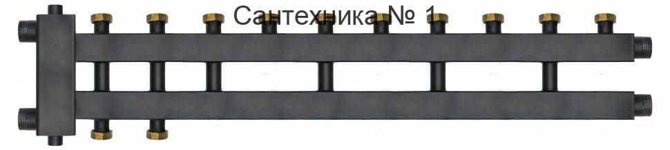 Коллектор с гидроразделителем и гайками WKD.R.85.К.F на 5+1+1 контура до 85 кВт Warme