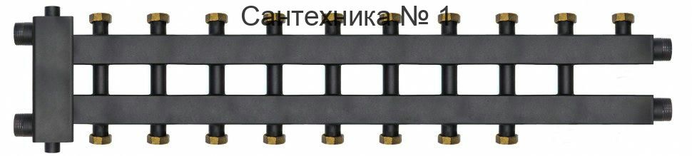 Коллектор с гидроразделителем и гайками WKD.R.85.К.F на 5+4+1 контура до 85 кВт Warme