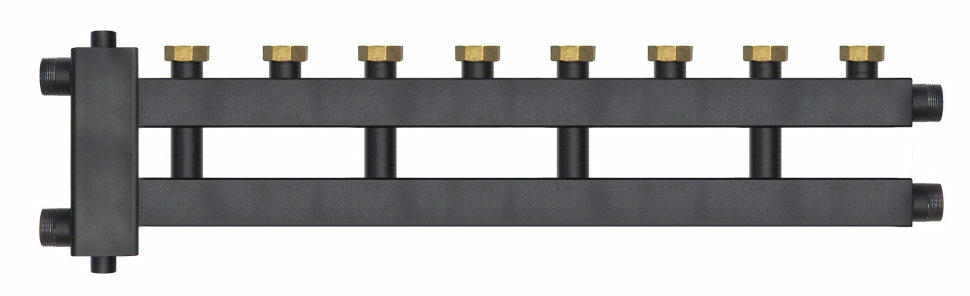 Коллектор с гидроразделителем и гайками WKD.R.85.F на 4+1 контура до 85 кВт Warme