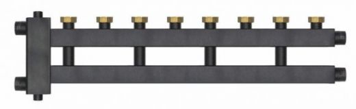 Коллектор с гидроразделителем и гайками WKD.R.85.F на 4+1 контура до 85 кВт Warme