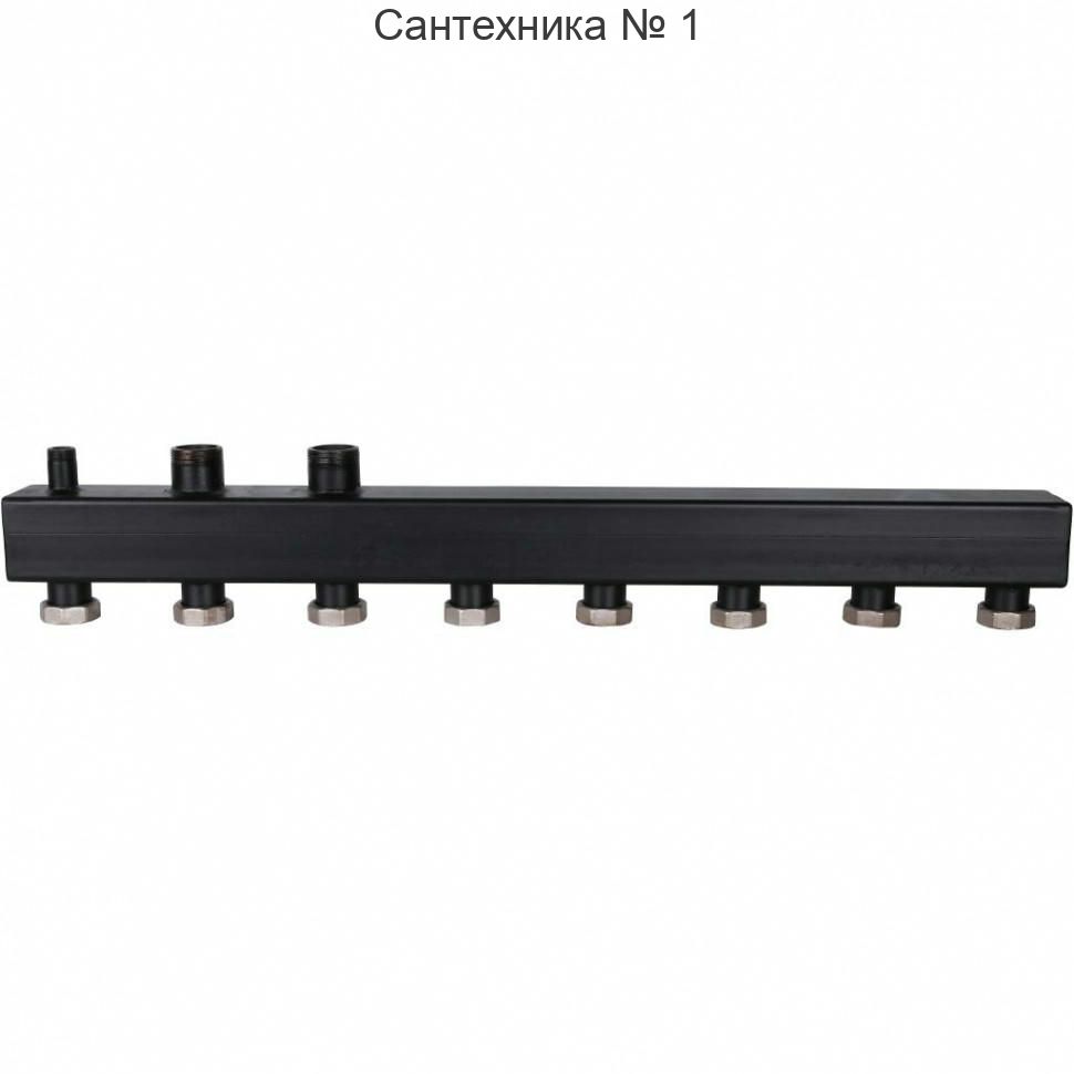 Коллектор распределительный стальной 4 отопительных контура 1 1/2 ROMMER