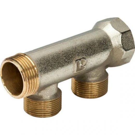 Коллектор распределительный 3/4" на 2 выхода М24х19 Luxor CP 402