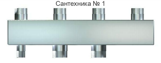 Коллектор из нержавеющей стали WKS80.S на 2 контура Warme