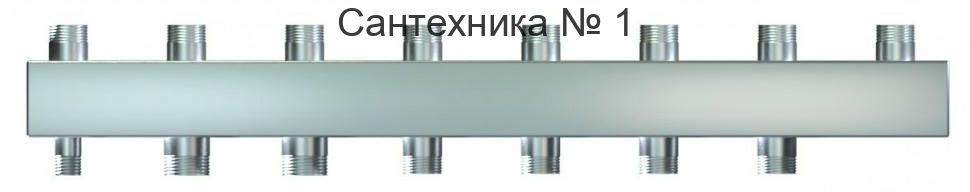 Коллектор из нержавеющей стали WKS80.S на 6 контуров 4+2, компакт Warme