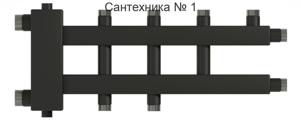 Коллектор с гидроразделителем WKD.R.60.К на 2+1+1 контуров до 60 кВт, дублер компакт Warme