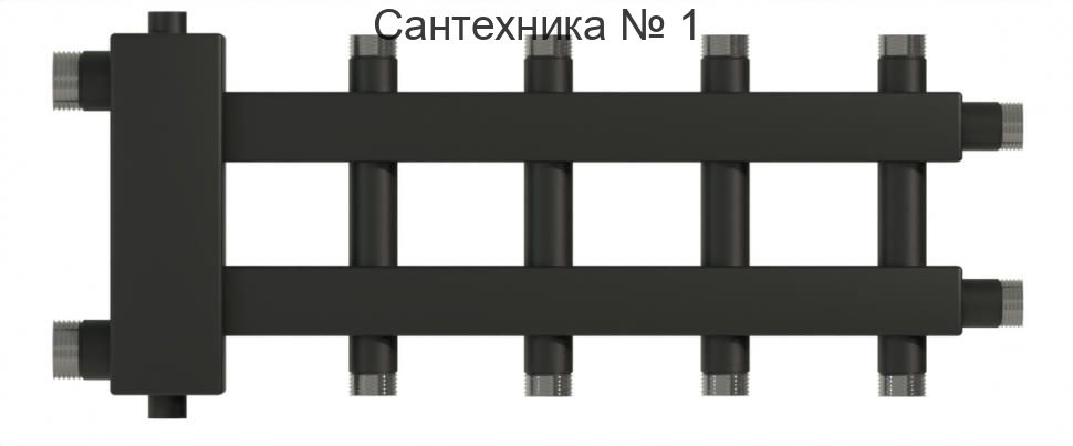 Коллектор с гидроразделителем WKD.R.60.К на 2+2+1 контуров до 60 кВт, дублер компакт Warme