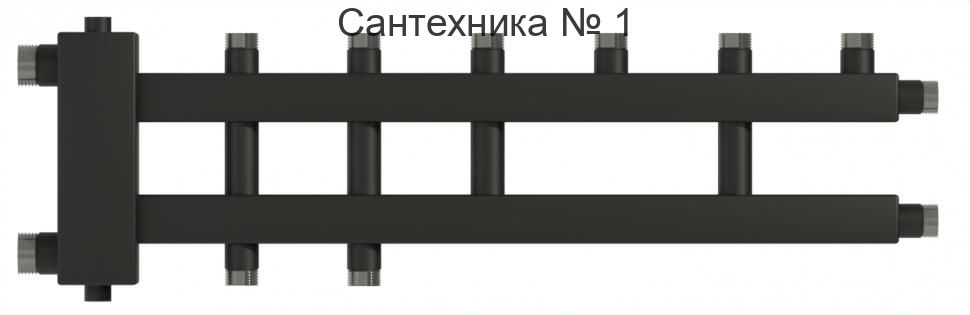 Коллектор с гидроразделителем WKD.R.60.К на 3+1+1 контуров до 60 кВт, дублер компакт Warme