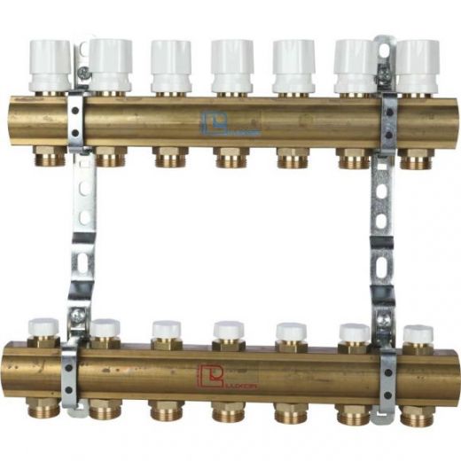 Коллекторная группа в сборе 1" на 7 выходов 3/4 EK Luxor CD 468