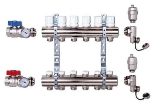 Коллекторная группа 1" на 12 выходов 3/4 EK Luxor CD 468M