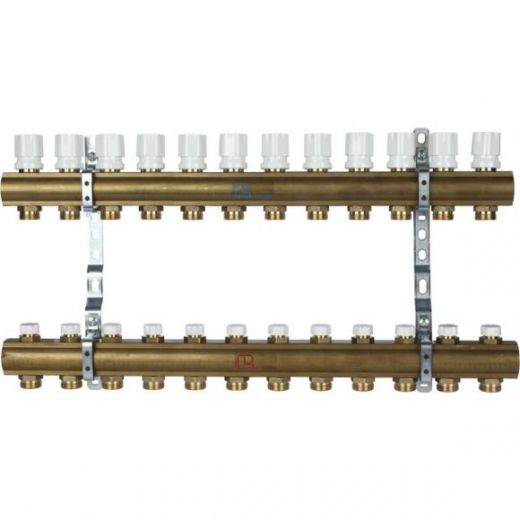 Коллекторная группа в сборе 1" на 12 выходов 3/4 EK Luxor CD 468