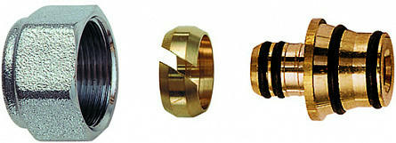 Концовка для металлопластиковых труб 16,2х2,6 с накидной гайкой М24х19 FAR