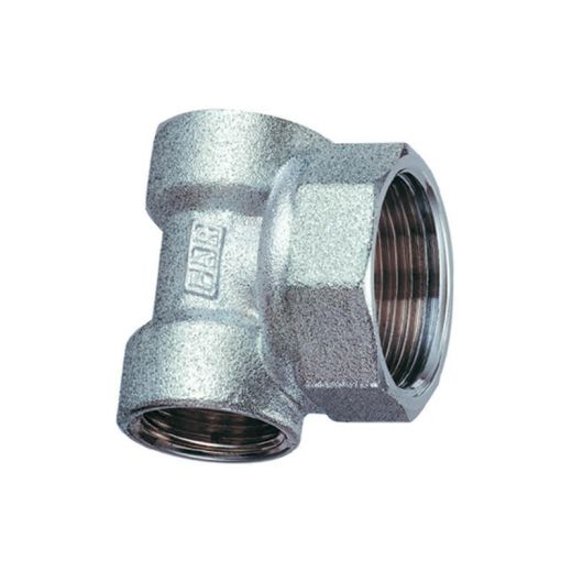 Тройник концевой для коллекторов 1" ВР х 1/2" ВР х 1/2" ВР, хромированный, FAR