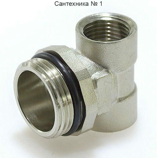 Тройник под воздухоотводчик и сливной кран TIM