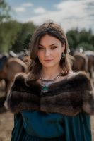 Накидка Silver 5 соболь авторская раскладка шкур. Эксклюзив!