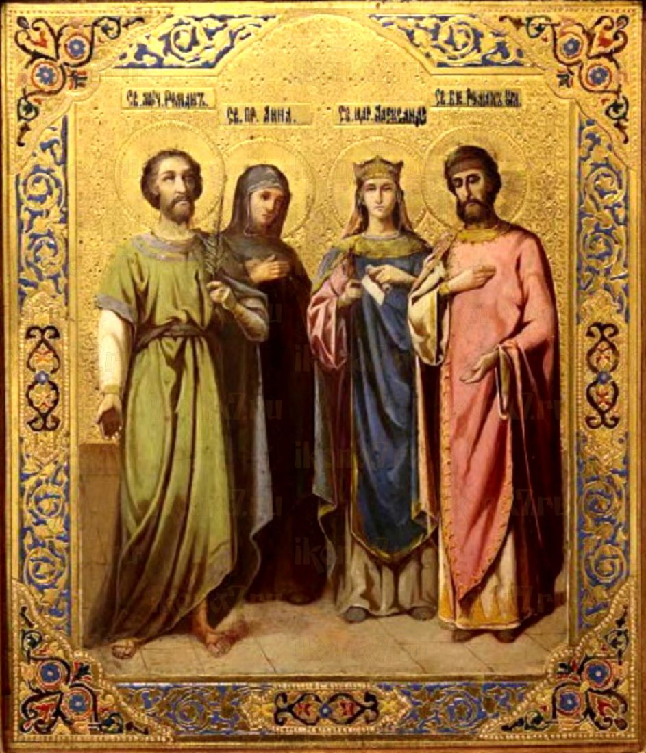 Икона Романа Угличского: Символ Единства и Любви (рукописная)
