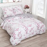 «Киото» (DE LUXE с простынью на резинке) постельное белье Поплин Евро