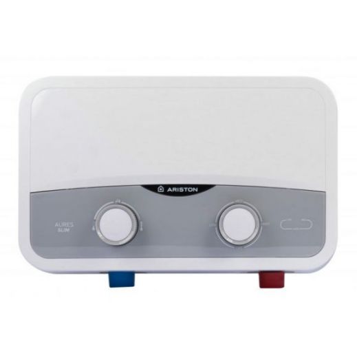 Водонагреватель электрический проточный 5,5 кВт, душевая лейка и кран Ariston AURES SF 5.5 COM