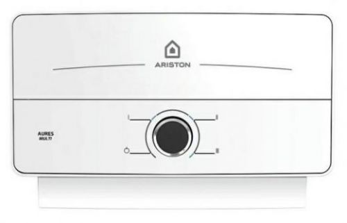 Водонагреватель электрический проточный 6 кВт, Ariston AURES M 6 WH, белый