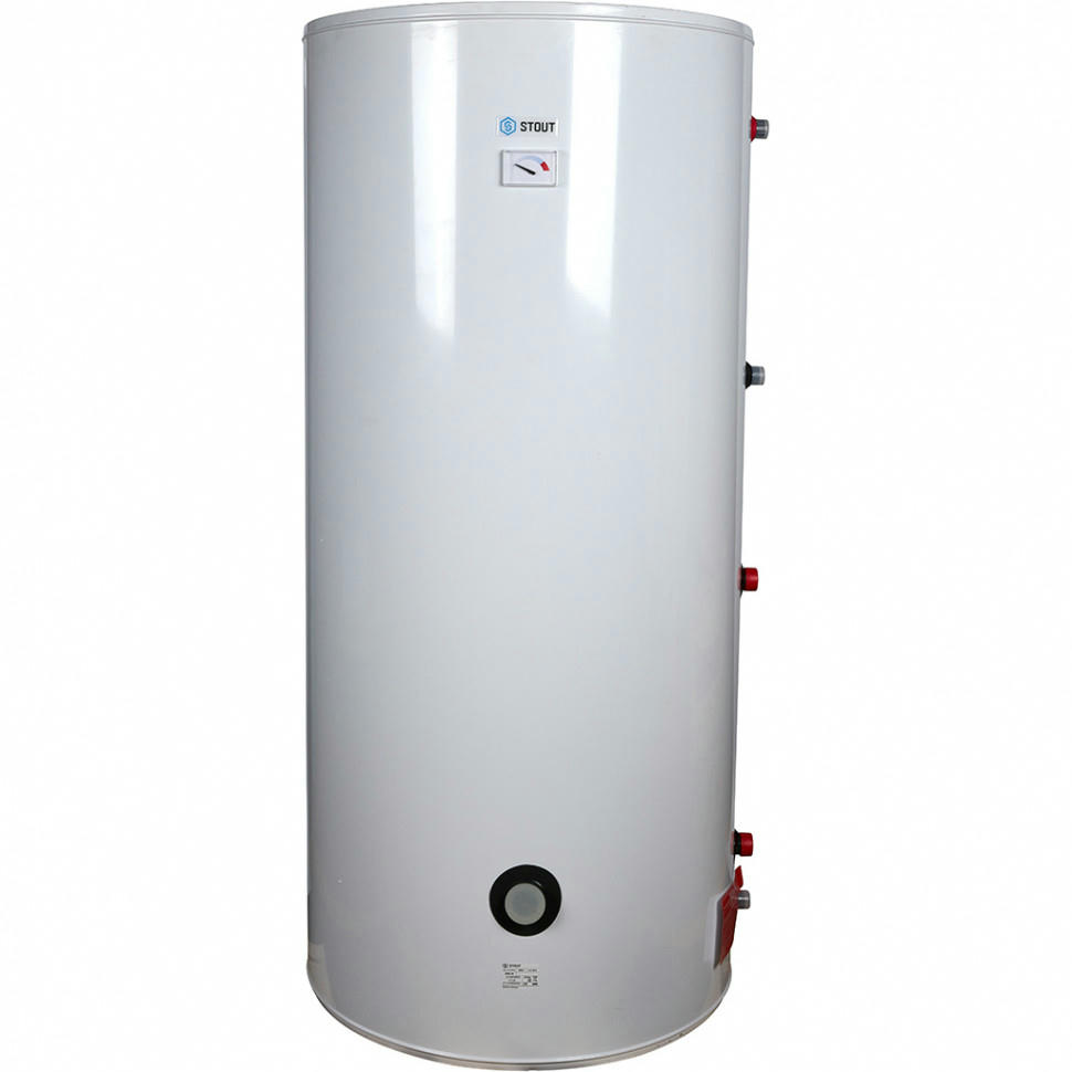 Водонагреватель комбинированного нагрева 300 л, один теплообменник, ТЭН 3 кВт, напольный STOUT