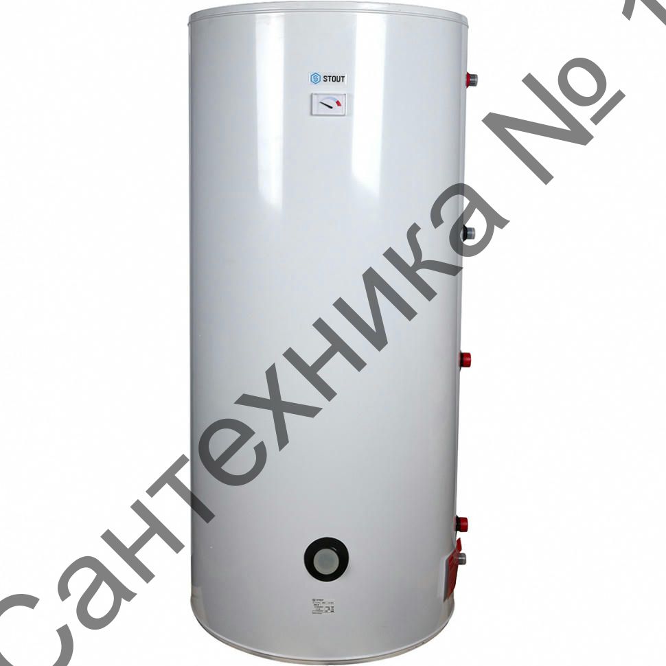 Напольный бойлер косвенного нагрева Stout 300 литров с ТЭНом 3 кВт