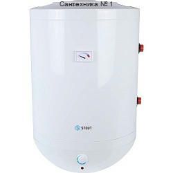 Настенный бойлер косвенного нагрева Stout (75 л.) с ТЭНом 2,4 кВт